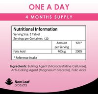 New Leaf Folic Acid Tablets